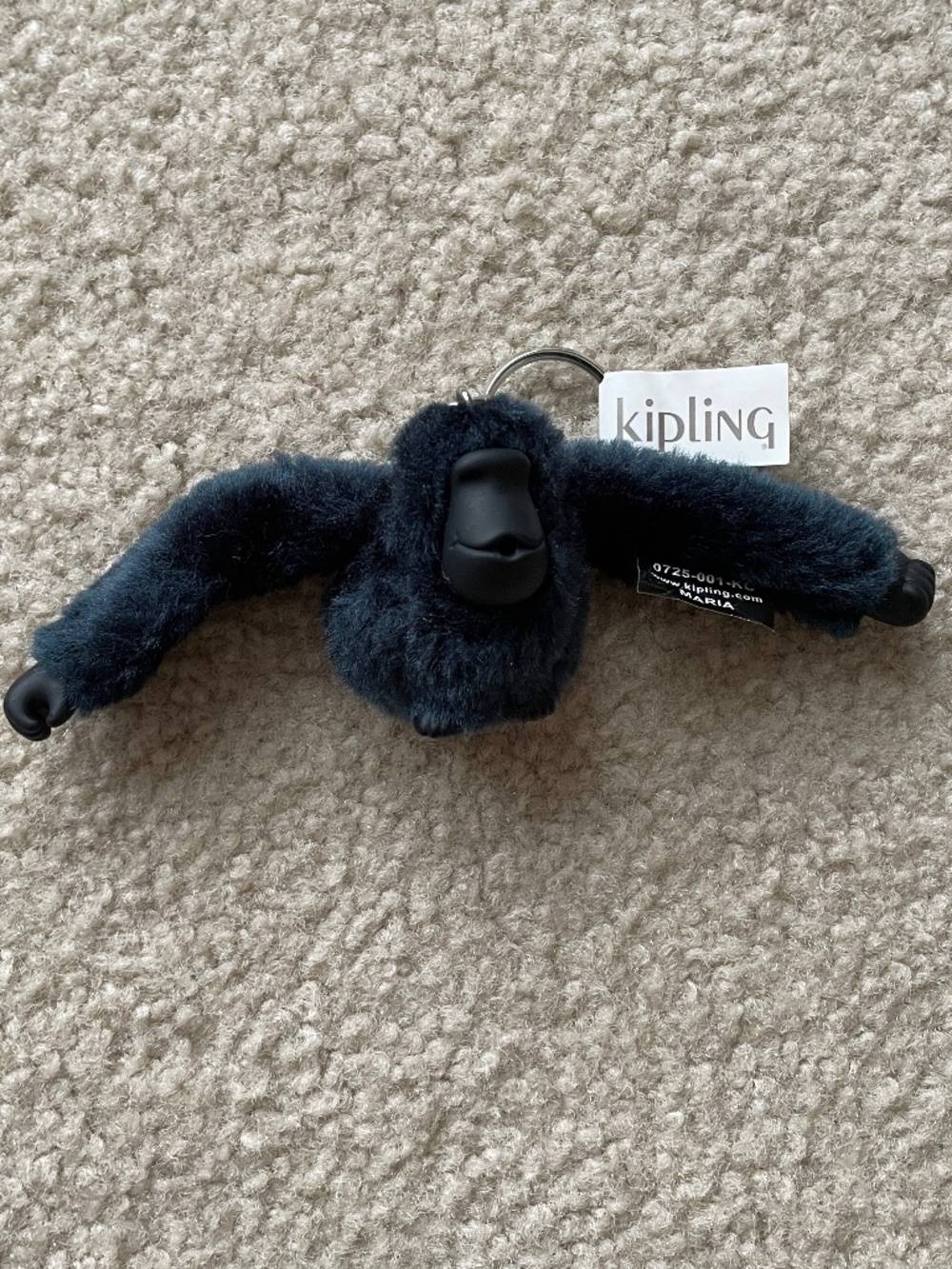 Kipling MARIA Monkey Keychain Keyring Accessory Dark Teal
